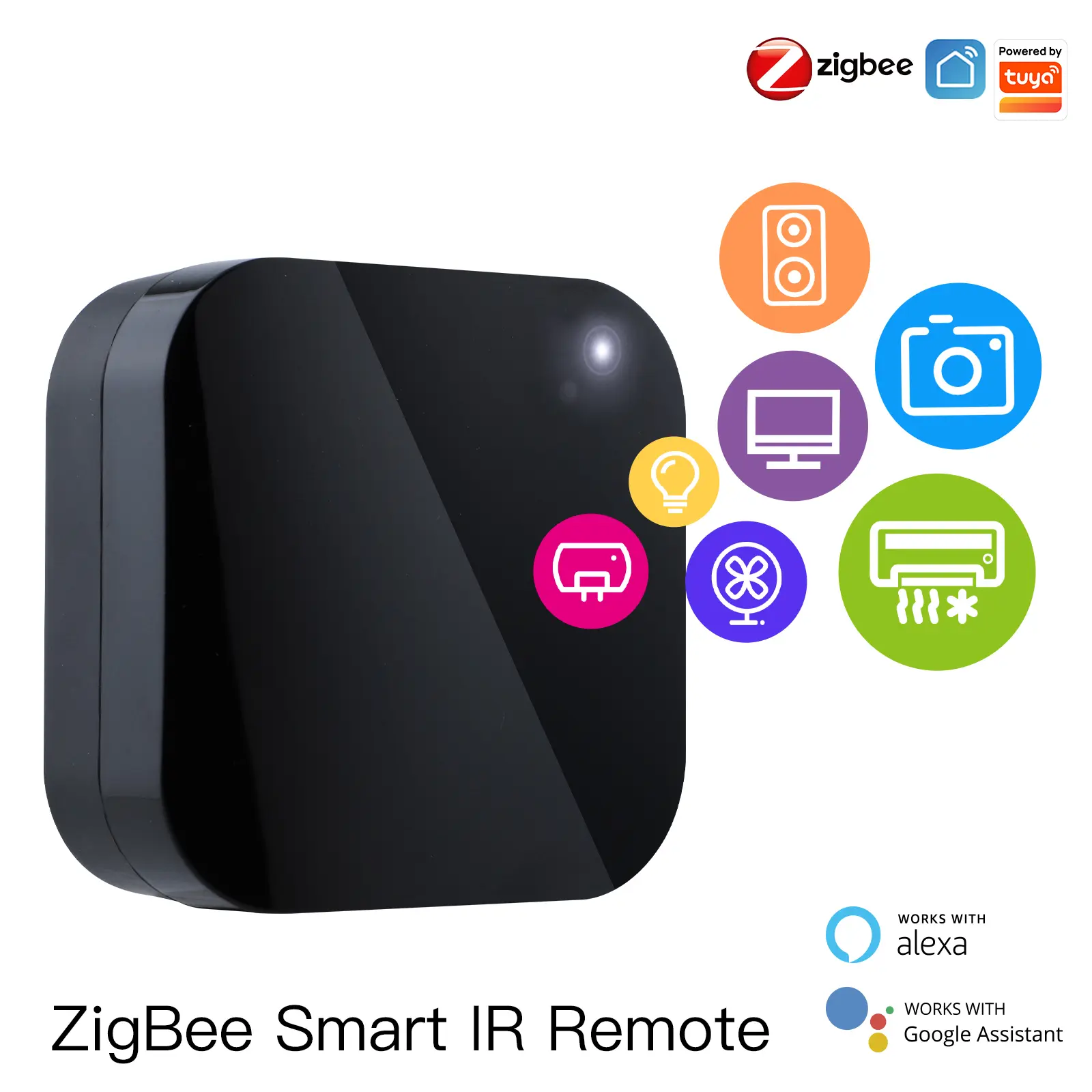 ZigBee Wireless Remote Controller Works with Alexa Google Home Air Conditioner TV IR Remote Powered by Tuya for Smart Home