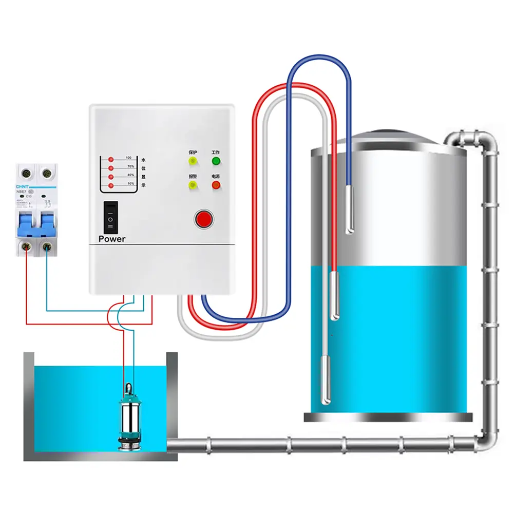 Three Probe Water Level Sensor Liquid Level Sensor Submersible Water Level Sensor for Water Liquid Level Controller