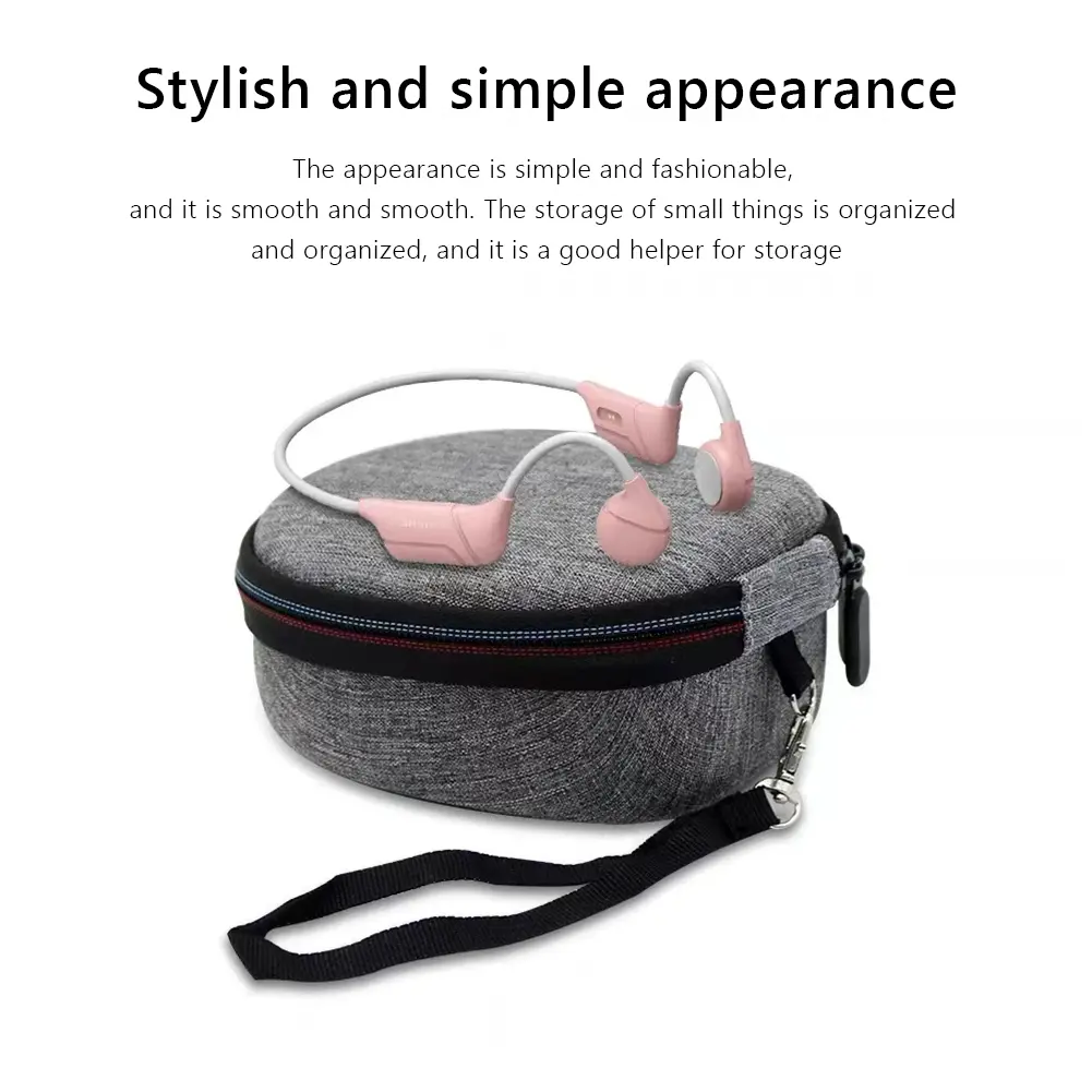 Headphone Earbud Organizer Portable Headphone Protective Case EVA Shell Waterproof for AfterShokz Aeropex AS800/OpenMove AS660