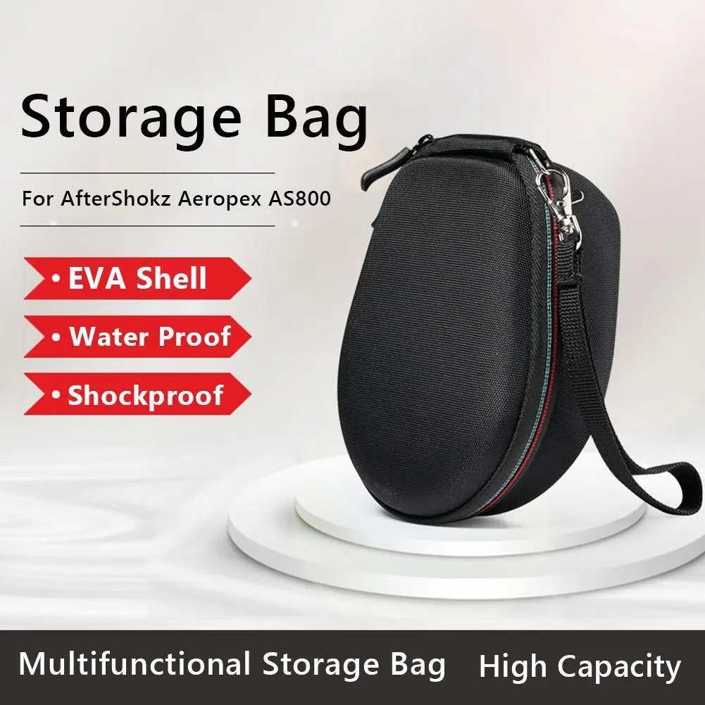 Headphone Earbud Organizer Portable Headphone Protective Case EVA Shell Waterproof for AfterShokz Aeropex AS800/OpenMove AS660