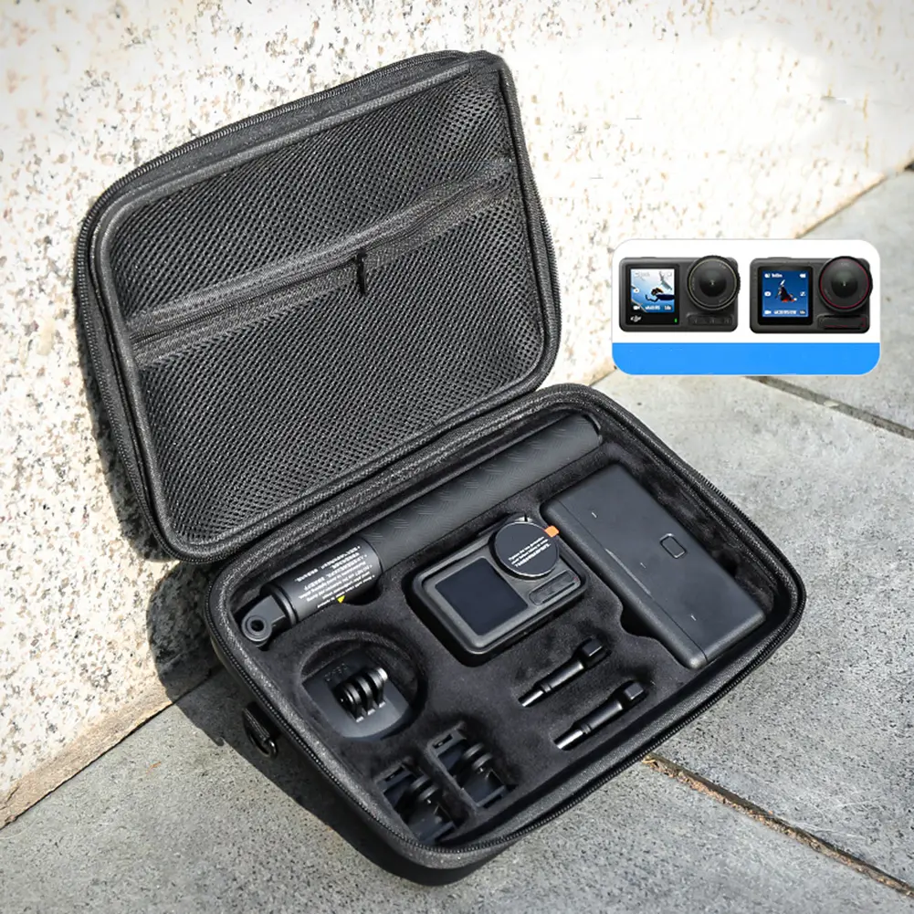 Portable Storage Bag with Shoulder Strap Handheld Action Camera Case Camera Protective Case for DJI Action 5 Pro/4/3 Accessories