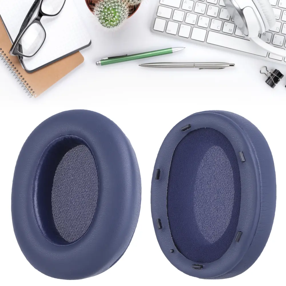Replacement Ear Pads Cushion Cover Protein Leather Headphones Ear Cushions Ear Pads Earmuff for Sony WH-XB910N Headphones