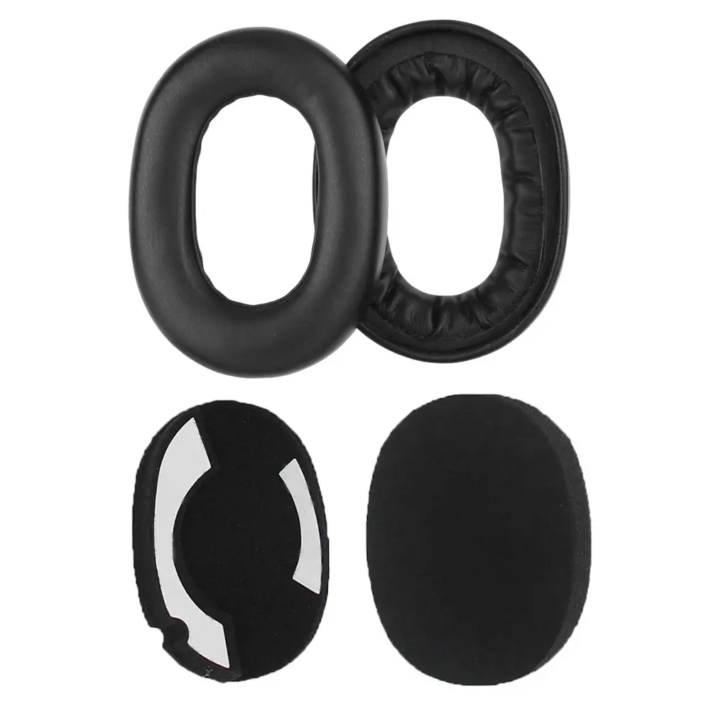 1Pair Replacement Earpads Noise Isolation Foam Headset EarPads with Soft Protein Leather for Jabra Elite 85h Wireless Headphones