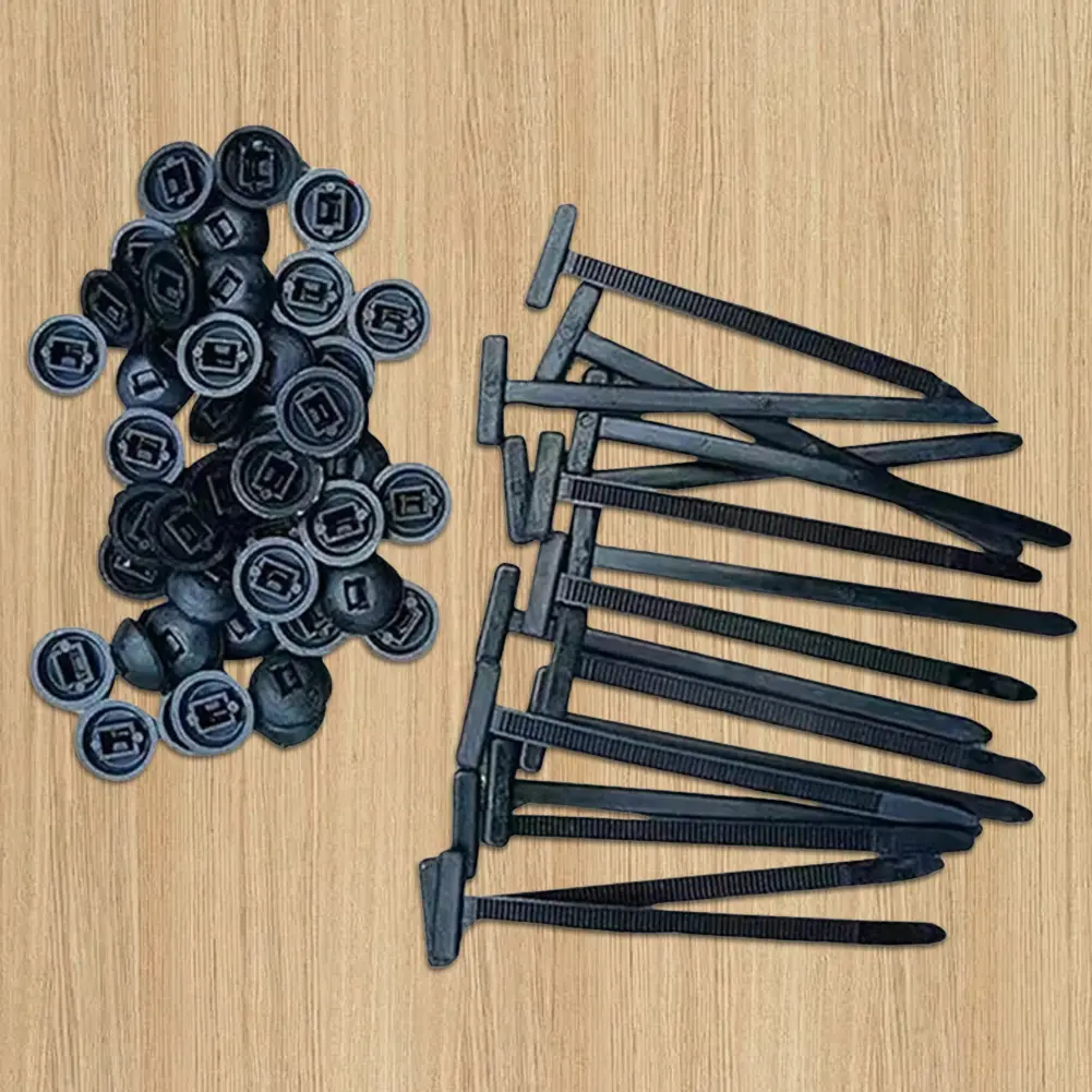 Nylon Heavy Duty Zip Ties Self-Locking Universal Cable Tie Buckle for Fenders Engine Guards & DIY Fixing