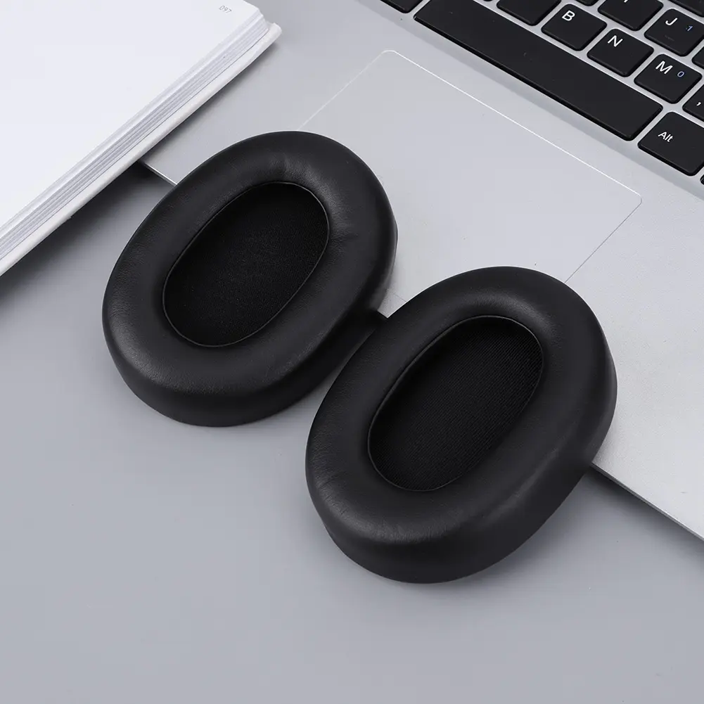 1Pair Replacement Earpads Noise Isolation Foam Headset EarPads with Soft Protein Leather for Jabra Elite 85h Wireless Headphones