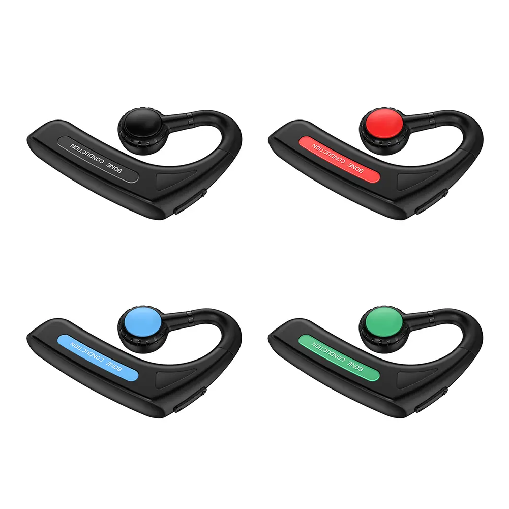 Portable Bluetooth-compatible Earphone for Business Sports Cycling Fitness Bone Conduction Bluetooth-compatible Headset