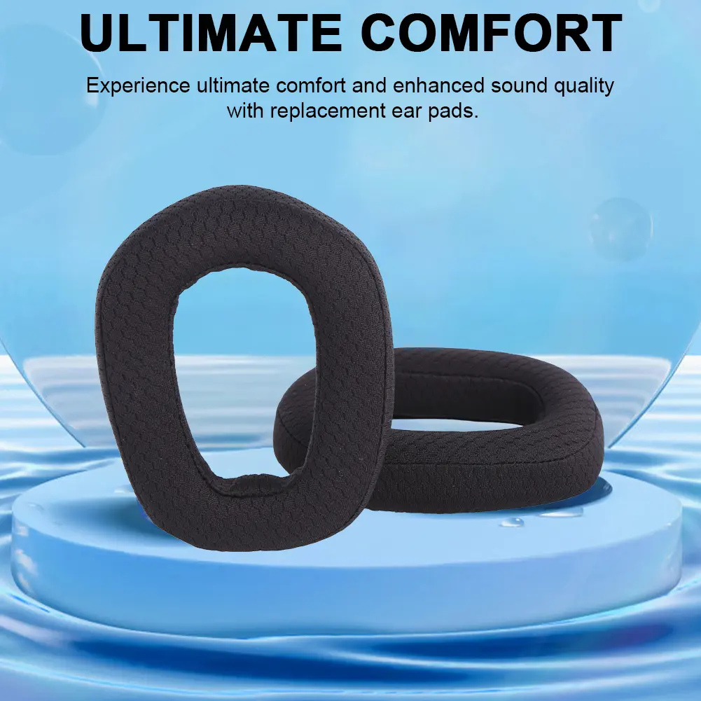 Soft Earmuff Sleeve Memory Foam Sponge Ear Pads Breathable Replacement Ear Pads for Logitech G435 Wireless Gaming Headset