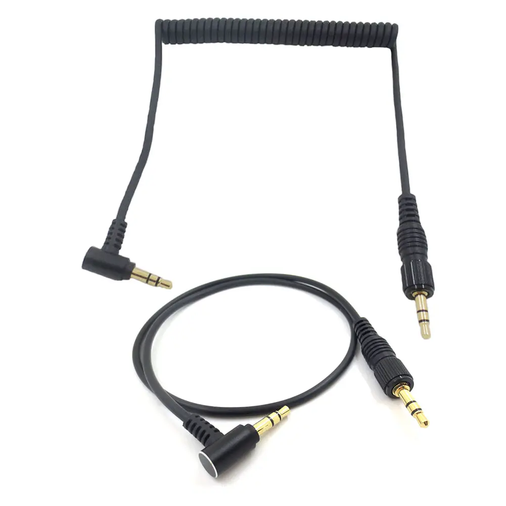 3.5mm Audio Cable Cord Stereo Audio Plug for Sony UWP D11 V1 Mic Sound Recording 90 Degree Bend Cable