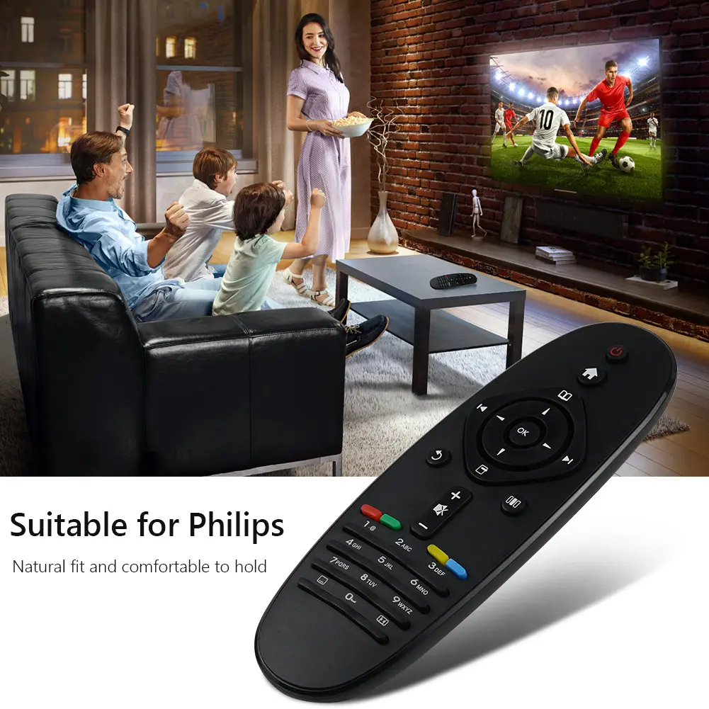 Practical Television Remote Control Battery Powered Smart TV Controller Replacement Parts Accessories for Philips TV