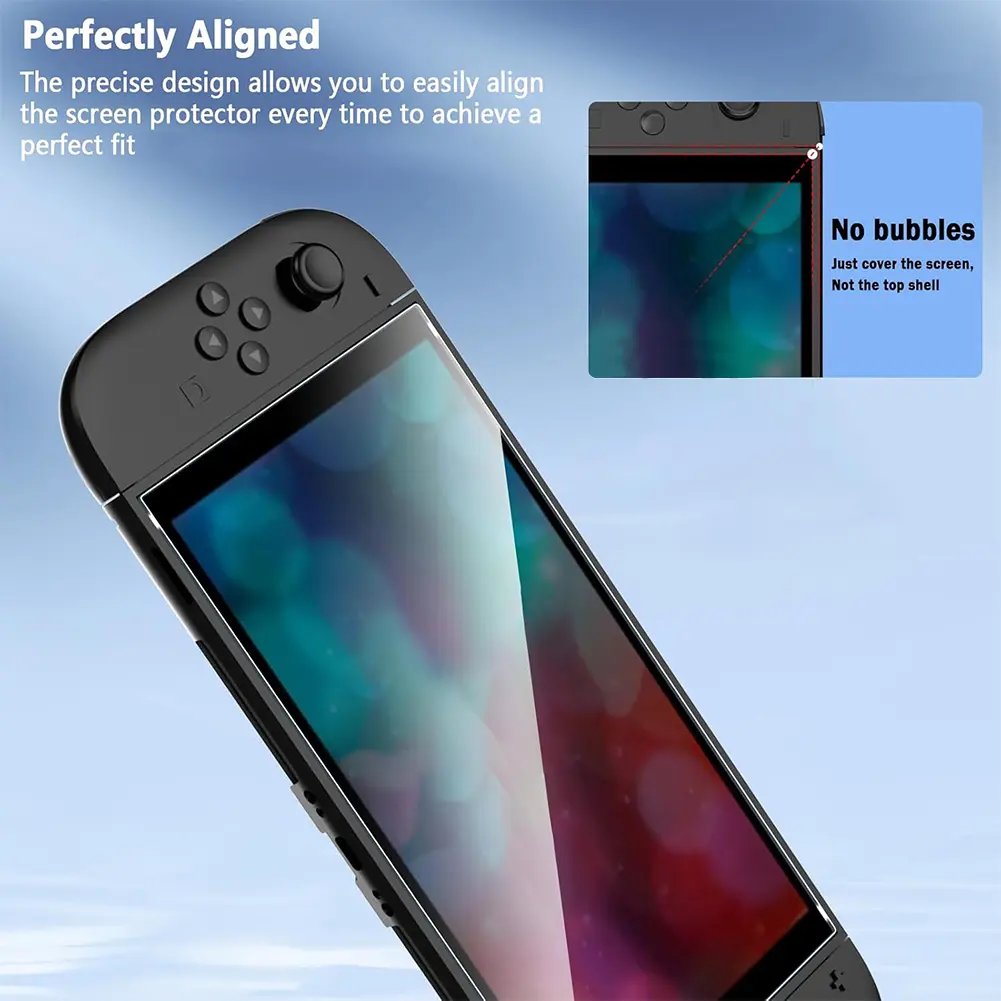 1/2PCS Tempered Glass Screen Protector Films for Nintendo for Switch 2 Game Console Anti-Scratch 9H Screen Tempered Film