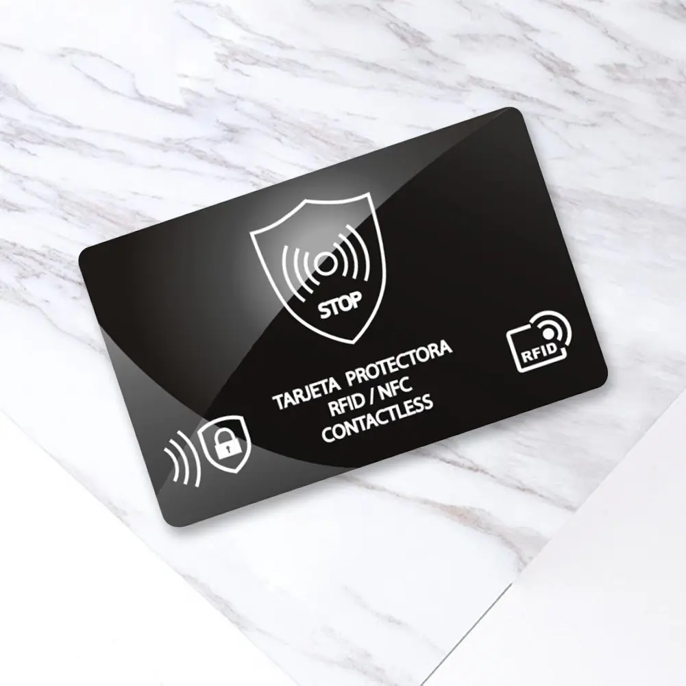 5Pcs RFID Blocking Card Ultra Thin NFC Debit Credit Card Passport Protector RFID Card Blocker for Passport Case Purse