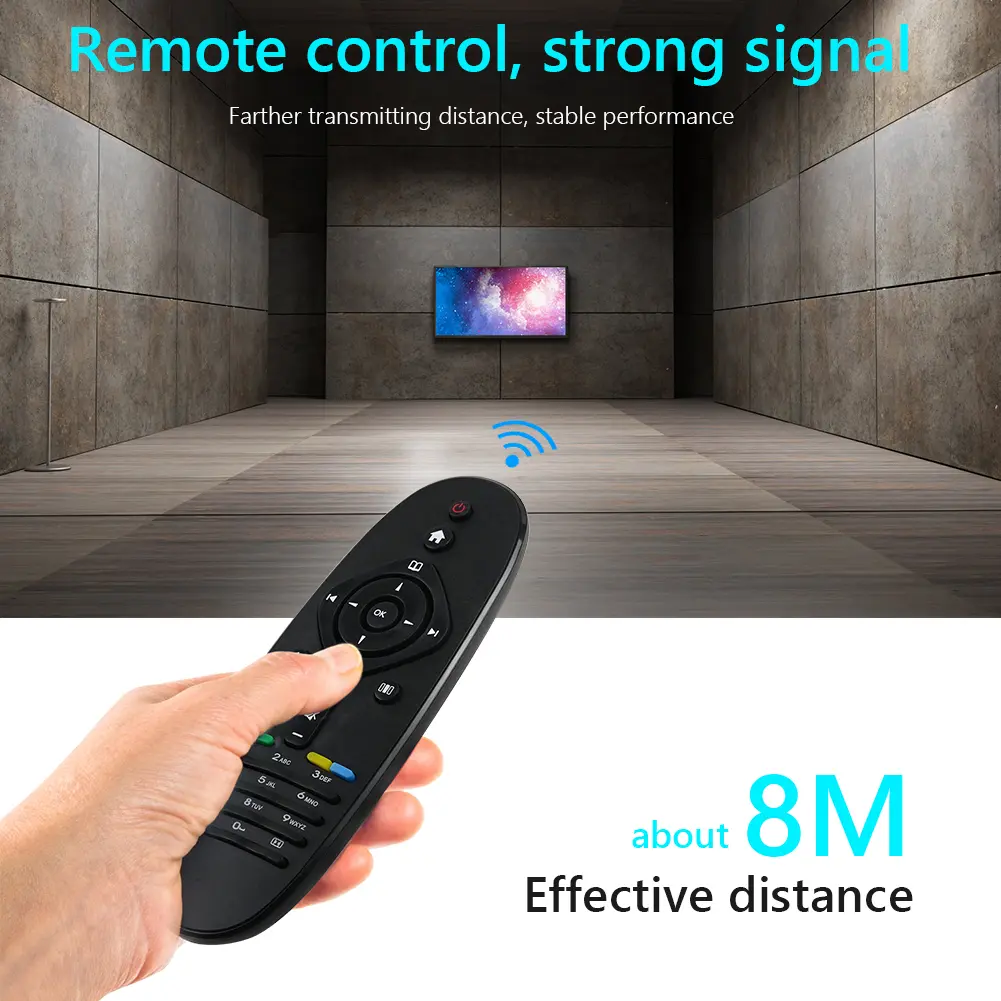Practical Television Remote Control Battery Powered Smart TV Controller Replacement Parts Accessories for Philips TV