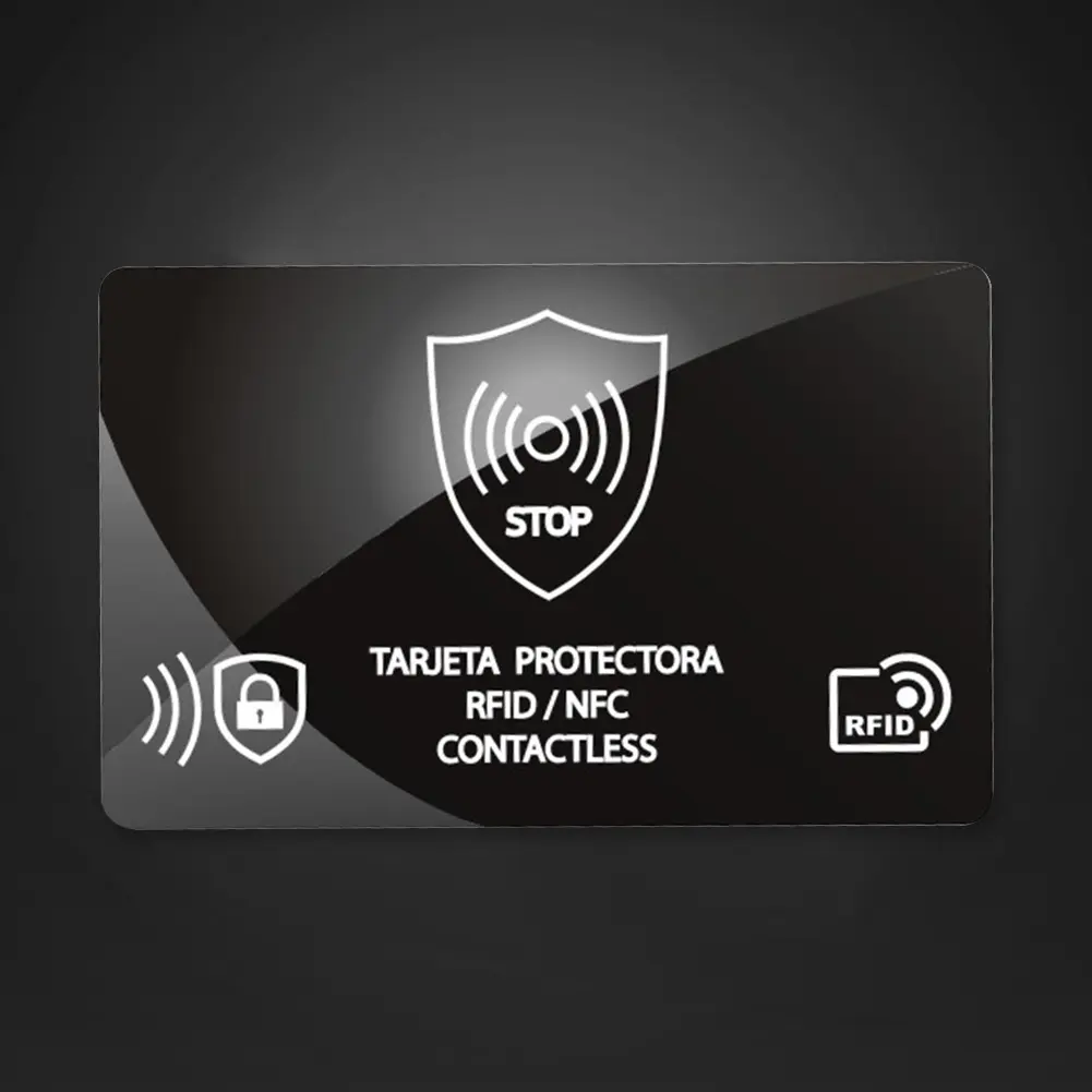 5Pcs RFID Blocking Card Ultra Thin NFC Debit Credit Card Passport Protector RFID Card Blocker for Passport Case Purse