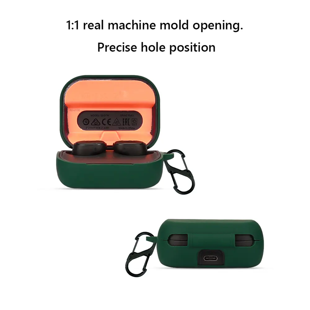 Silicone Cover for Skullcandy Grind Fuel Charging Compartment Case with Hook