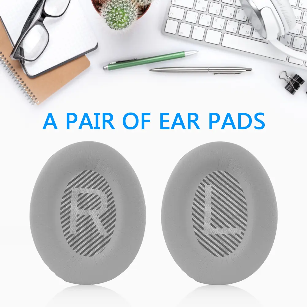 2pcs Headphone Earpads Replacement PU Leather Ear Pads Pillow Accessories Parts Portable for Bose QuietComfort 15/25/35/Ae2/Ae2i