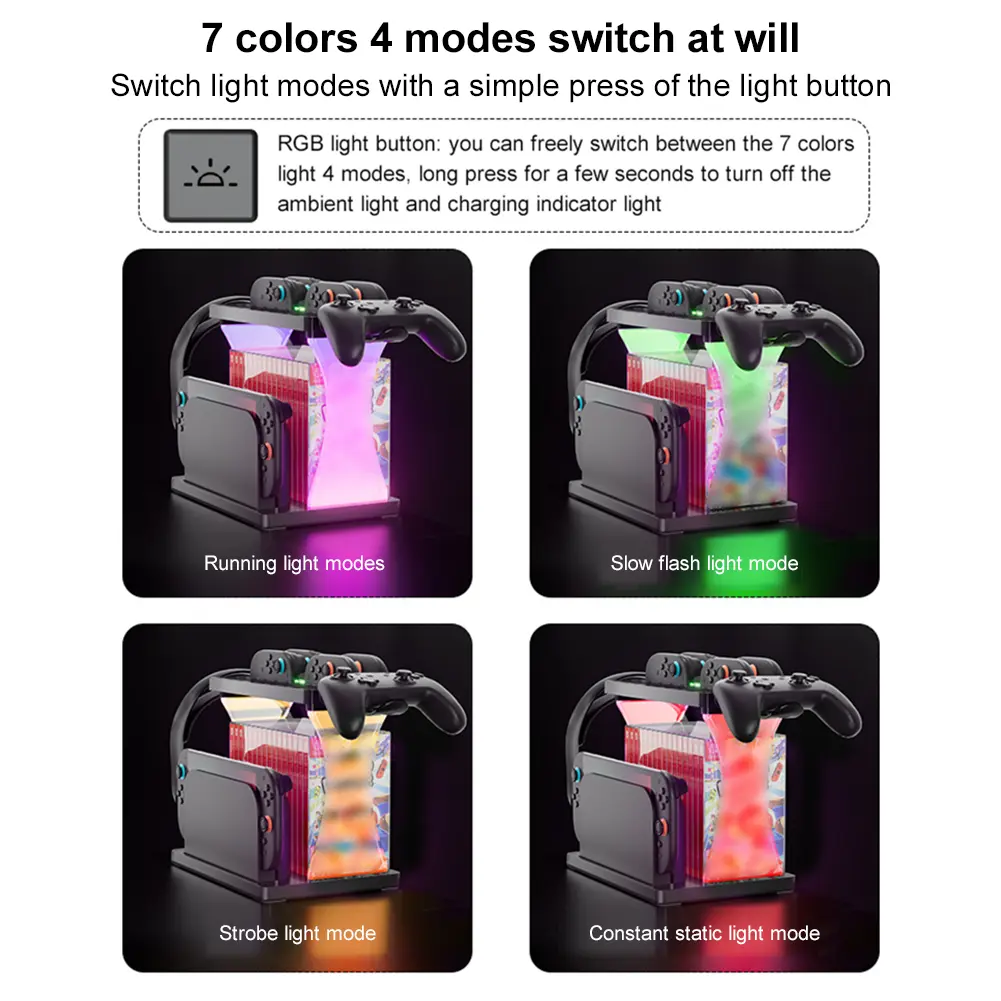 Storage Stand Multifunctional Organizer Rack Charging Stand Storage Station for Switch 2 Game Disk Rack Controller Organizer