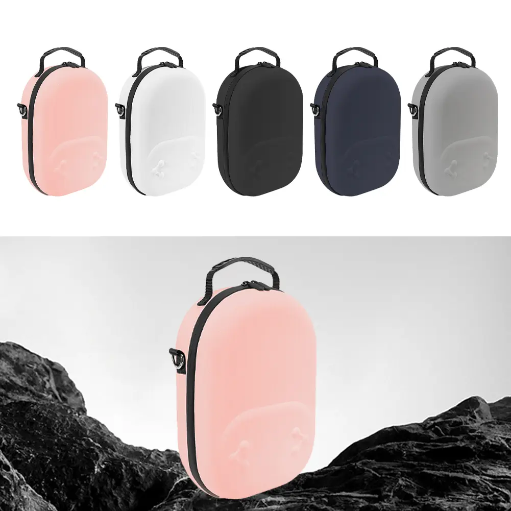 EVA Hard Carrying Case Anti-scratch Hardshell Case Shockproof Drop-resistant with Mesh Pocket for Meta Quest 3S VR Accessories