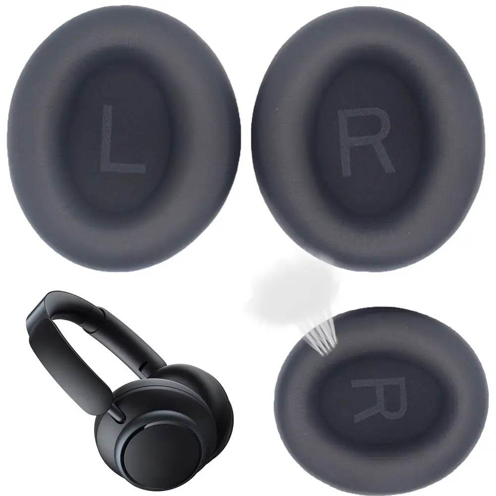 Headset Protective Cover Protein Leather Replacement Headphone Pads Headphone Ear Cushion for Anker Q45 Soundcore Life Headphone