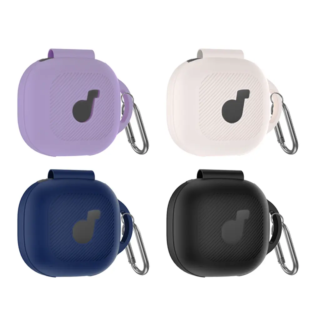 Silicone Case with Carabiner Full Body Protective Cover Anti-Scratch Front LED&Logo Visible for Anker Soundcore P40i Case Cover