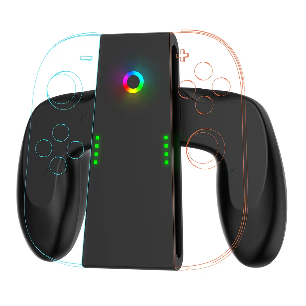 Charging Grip for Nintendo for Switch 2 Joy-Con Controller Comfort Grip Controller Charger Handle Bracket Stand Game Accessories
