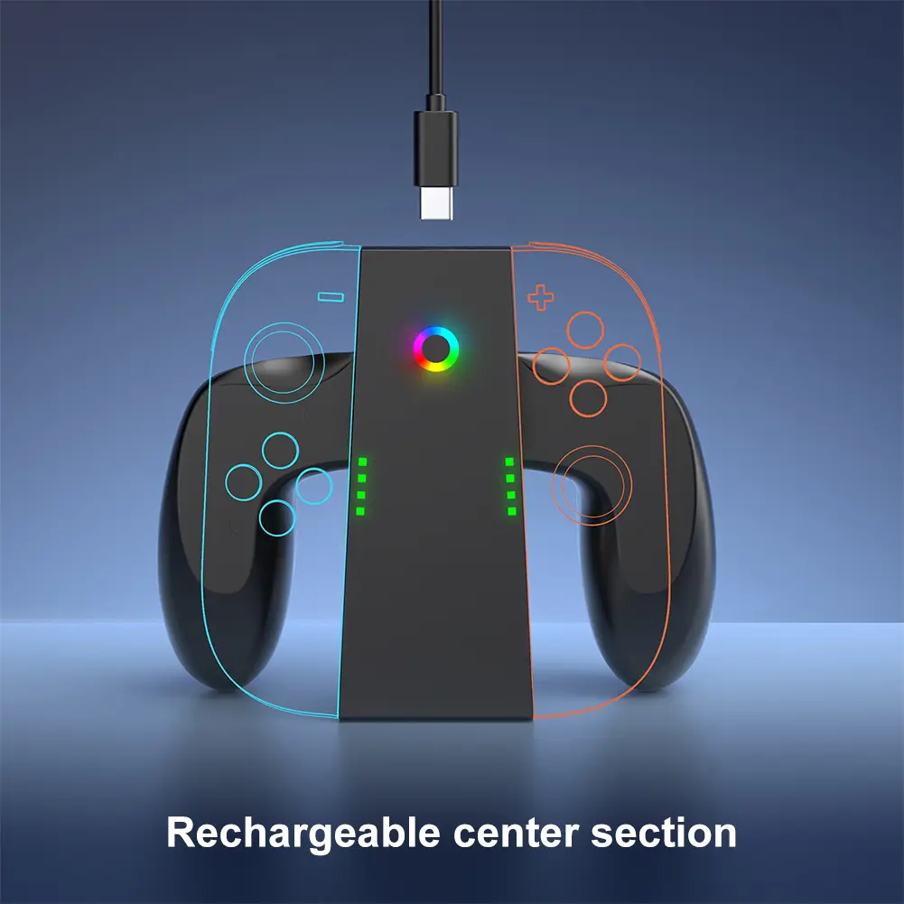 Charging Grip for Nintendo for Switch 2 Joy-Con Controller Comfort Grip Controller Charger Handle Bracket Stand Game Accessories