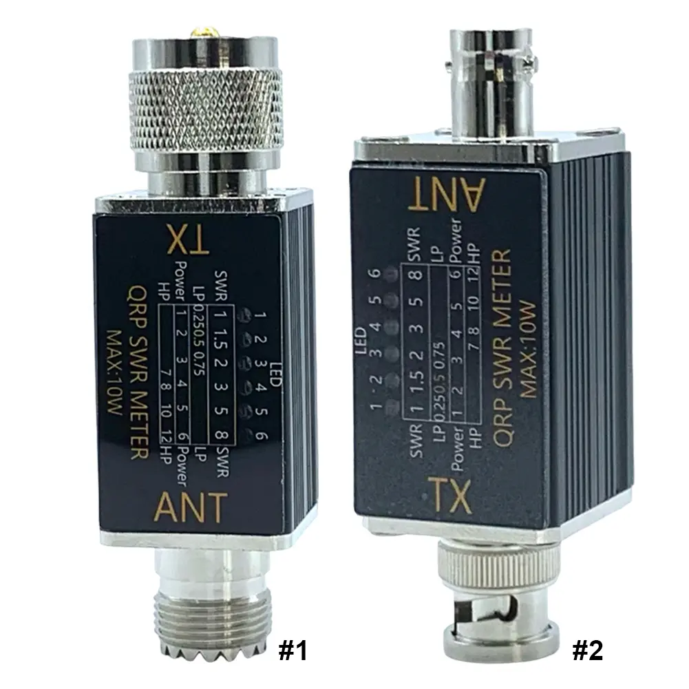 1- 30mhz 10W 6 LED SWR Meter Mini Power & SWR Meter Shortwave SWR Power Meter LED Indicator SWR Meter for Shortwave Radio