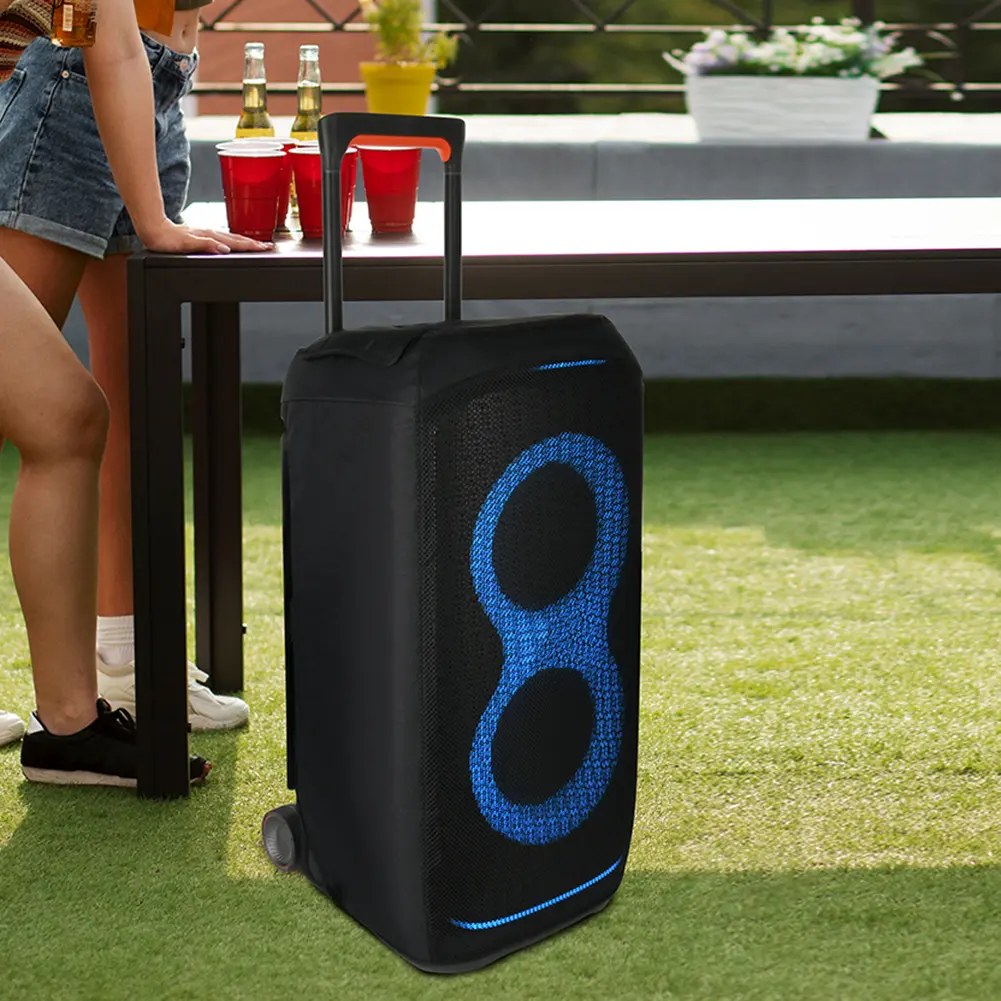 Mesh Outdoor Speaker Protective Cover Dust Case Speaker Case Slip Sleeve for JBL PartyBox Stage 320 Portable Speaker