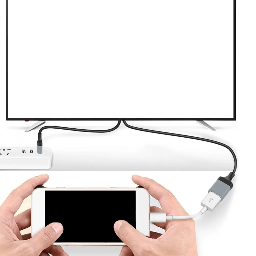HDMI-Compatible To Displayport Cable Adapter 4K 30Hz HDMI-Compatible Source To DisplayPort Male To Female