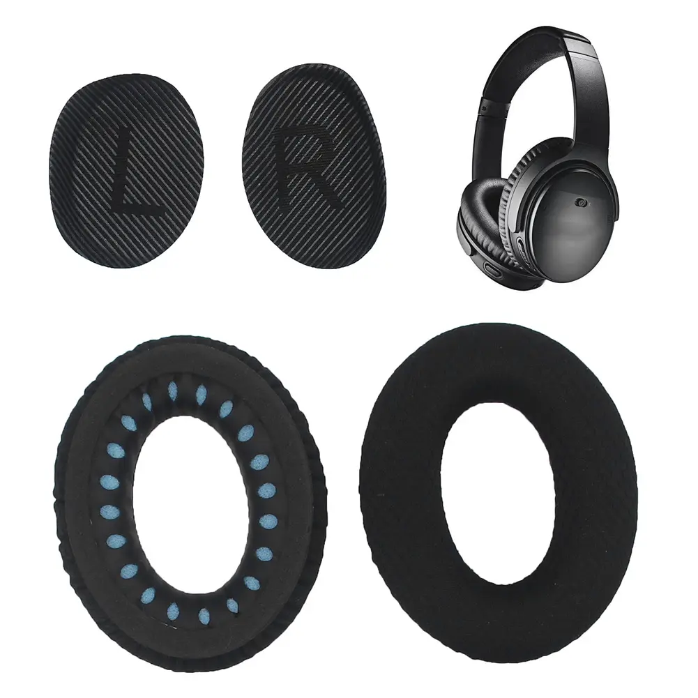 Replacement Ear Pads Cushions Soft Foam Cushion Cover Ear Cups Repair Parts for Bose QuietComfort 15 QC2 QC15 QC25 QC35/Ae2