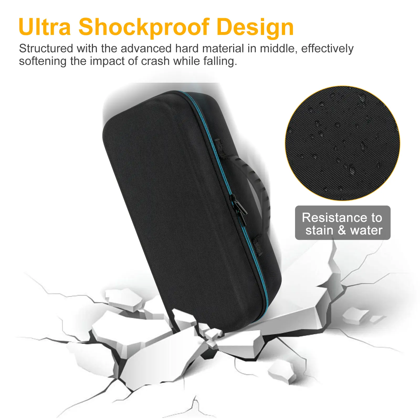 Hard Carrying Case Shockproof Portable Storage Bag Waterproof Travel Protective Case for New Bose SoundLink Max Portable Speaker