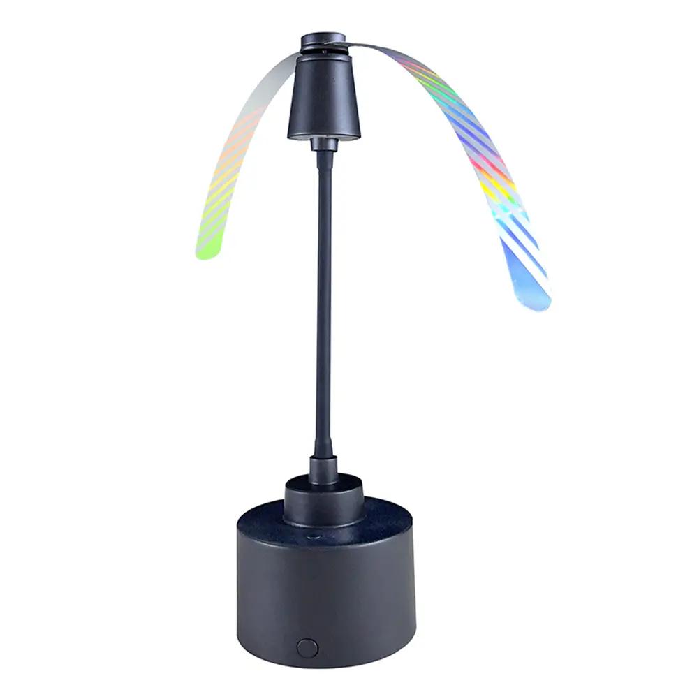 Fly Fans for Tables Fly Repellent Fan Soft Holographic Blades Flies Spinner Hanging Bug Traps for Picnic Party BBQ