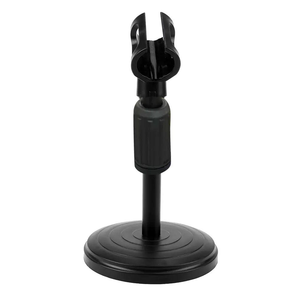 Foldable Desk Table Microphone Clip Stand Mic Tripod Adjustable Holder