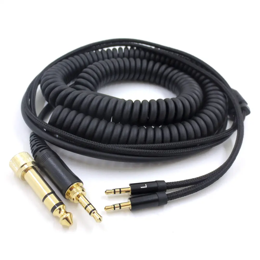 Audio Headset Spring Cable for Hifiman HE400S/HE-400I/HE560/HE-350/HE1000 Cords