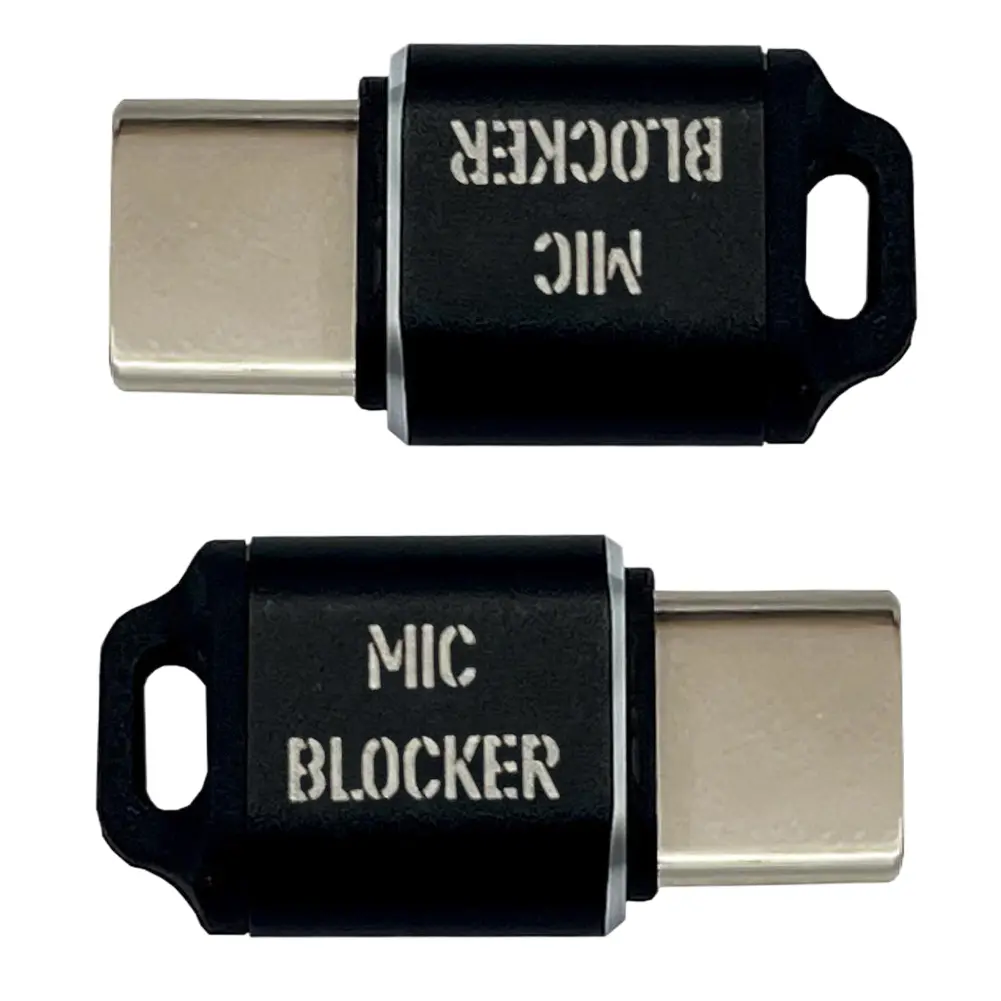 USB C MIC Blockers Lightweight Microphone Sound Security Lock Multifunction Two-Way MIC Guard Blocker for Office Home Use