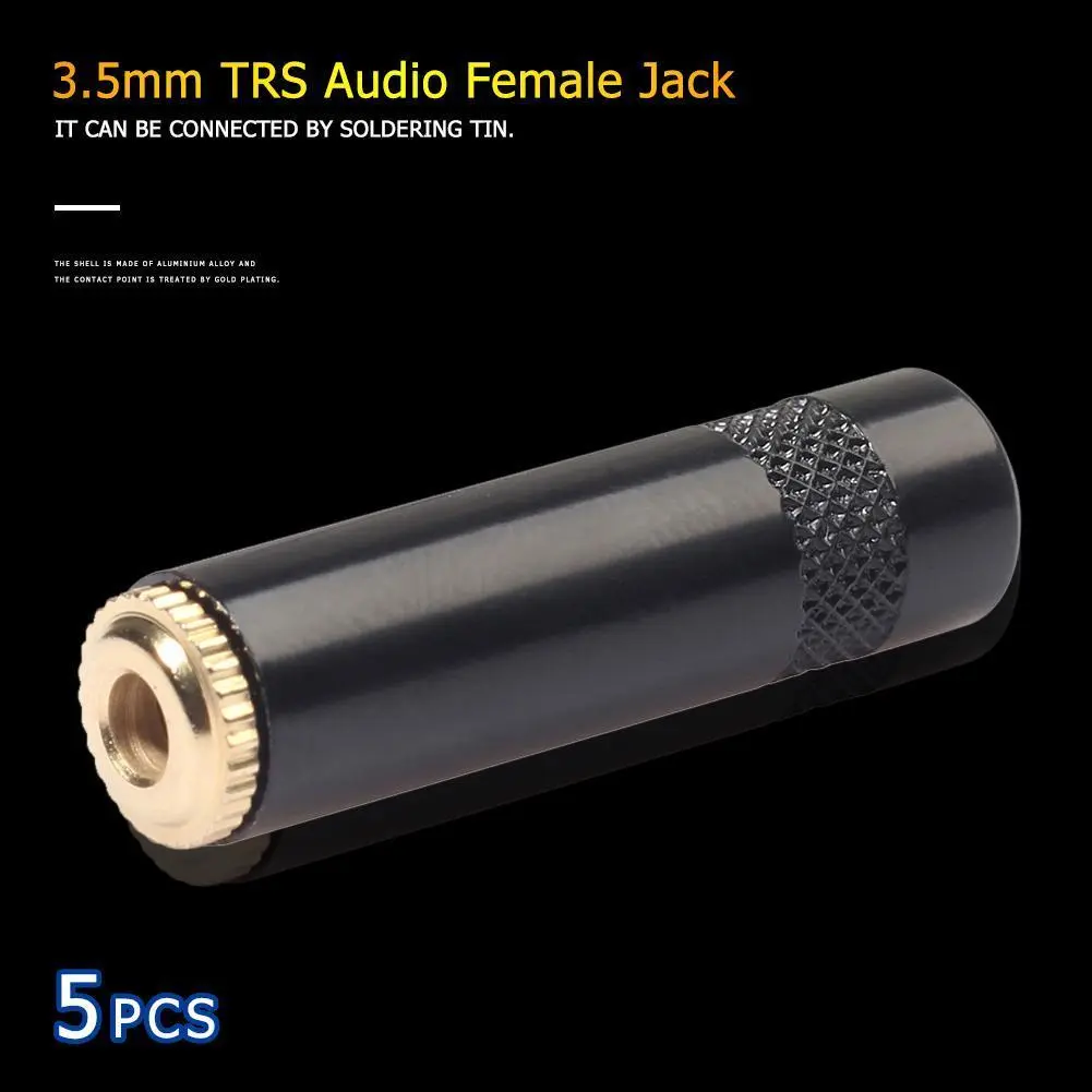 5pcs Stereo 3.5mm 1/8in Female Headphone Earphone Audio Jack Solder Connectors