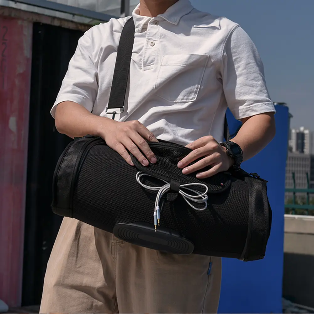 Portable Carrying Storage Bags Accessories Mesh Bag Travel Carrying Storage Bags Set Fall-proof for JBL BOOMBOX 3/2/1 Generation