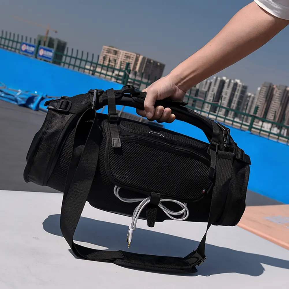 Portable Carrying Storage Bags Accessories Mesh Bag Travel Carrying Storage Bags Set Fall-proof for JBL BOOMBOX 3/2/1 Generation