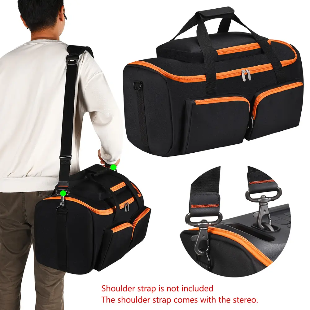 Outdoor Travel Case Large Capacity Portable Protective Case Shockproof Padded Storage Bags for JBL PartyBox On-The-Go Essential