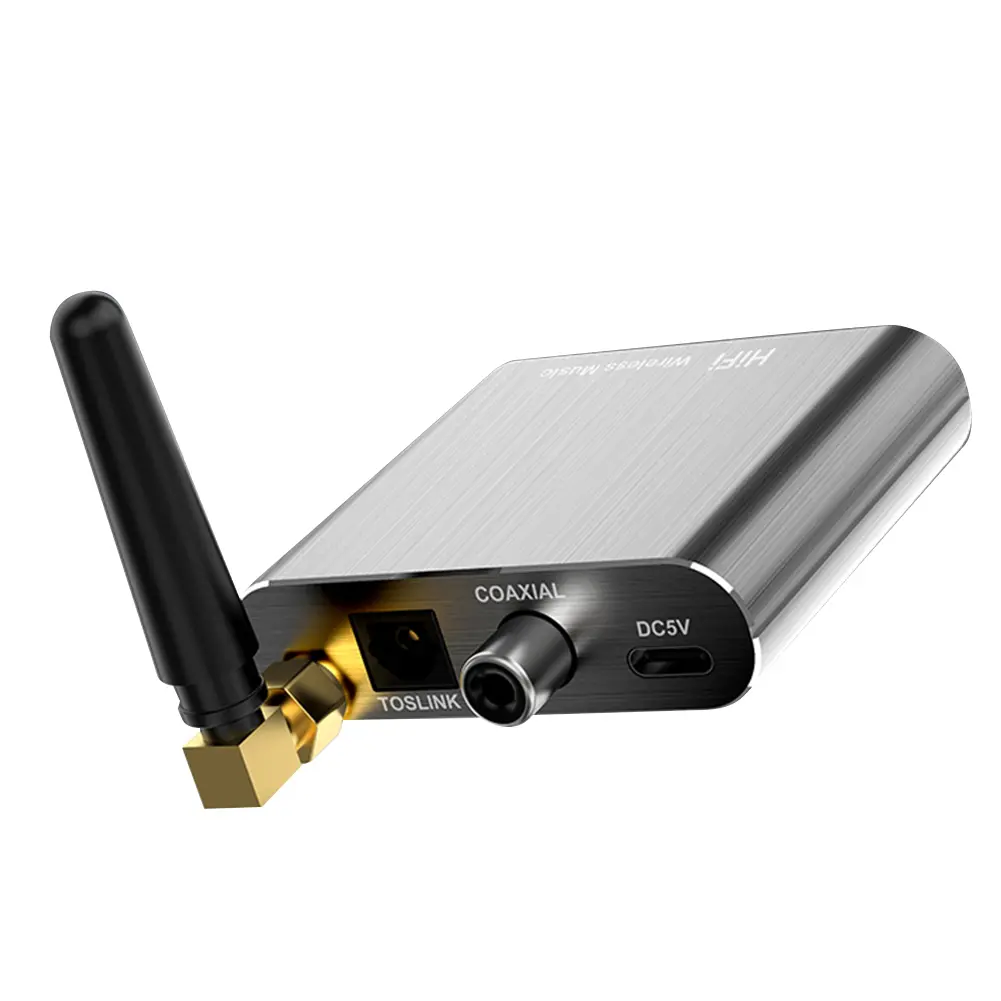 HIFI Receiver Adapter with 3.5mm Aux Audio Receiver Transmitter Toslink/Coaxial Output Bluetooth-compatible for Computer TV Car