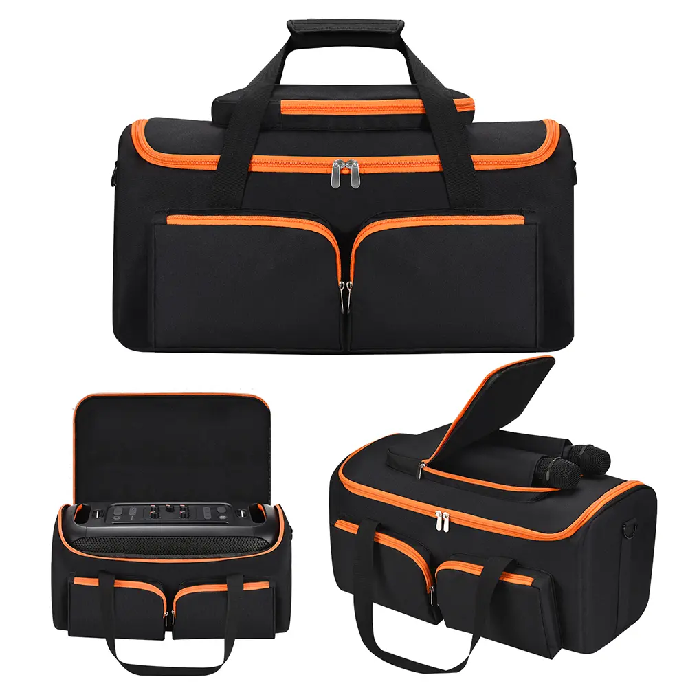 Outdoor Travel Case Large Capacity Portable Protective Case Shockproof Padded Storage Bags for JBL PartyBox On-The-Go Essential