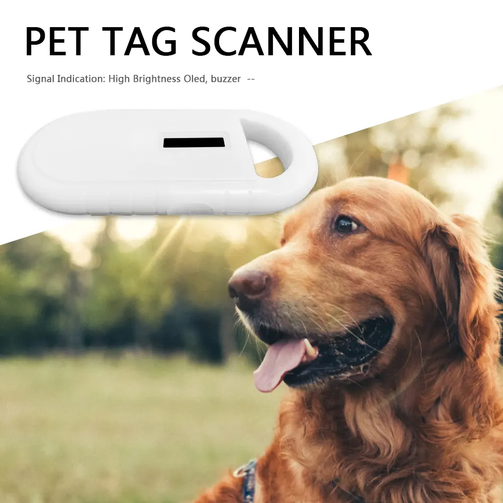 Handheld Animal RFID Reader 125KHZ 134.2KHz Pet Cat Dog Microchip Scanner Animal Microchip Reader for ISO 11784/11785/FDX-B/ID64