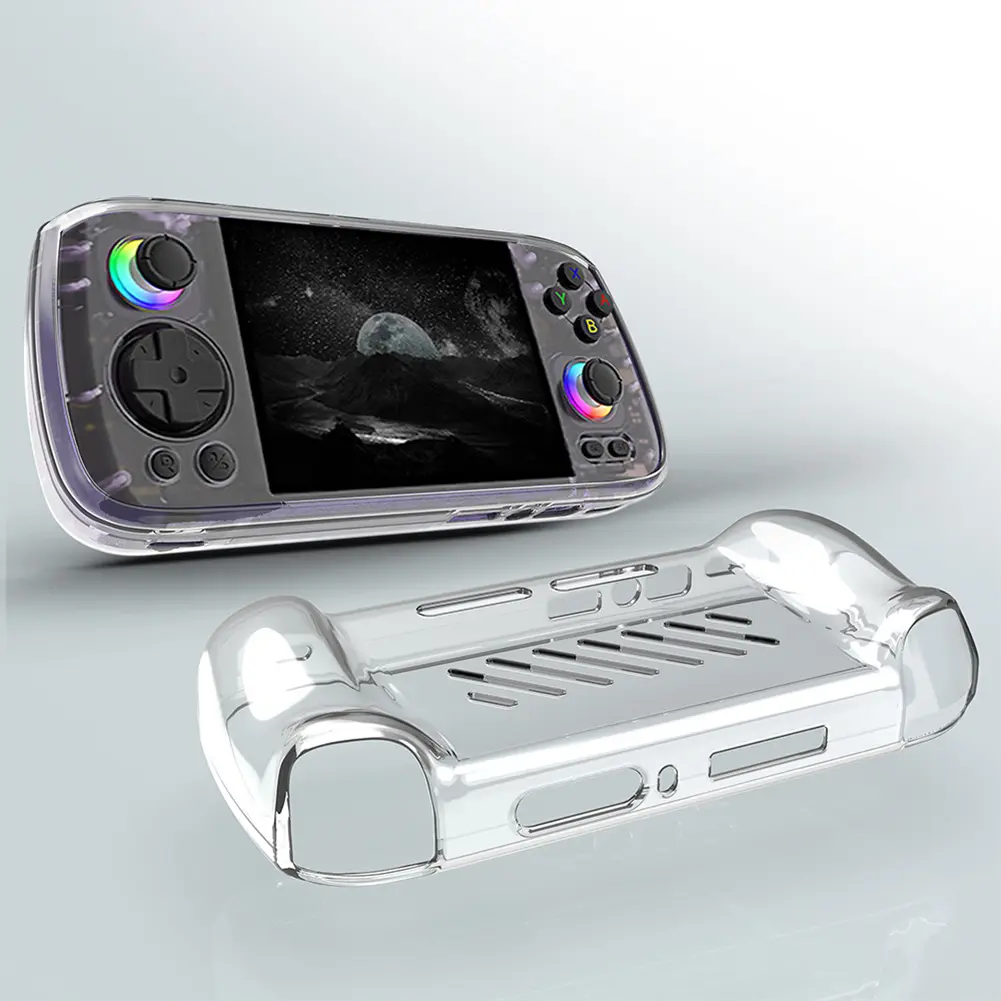 Protector Shell Sleeve Shockproof TPU Soft Skin Cover Case Anti-slip Protector Cover for ANBERNIC RG406H Handheld Game Console