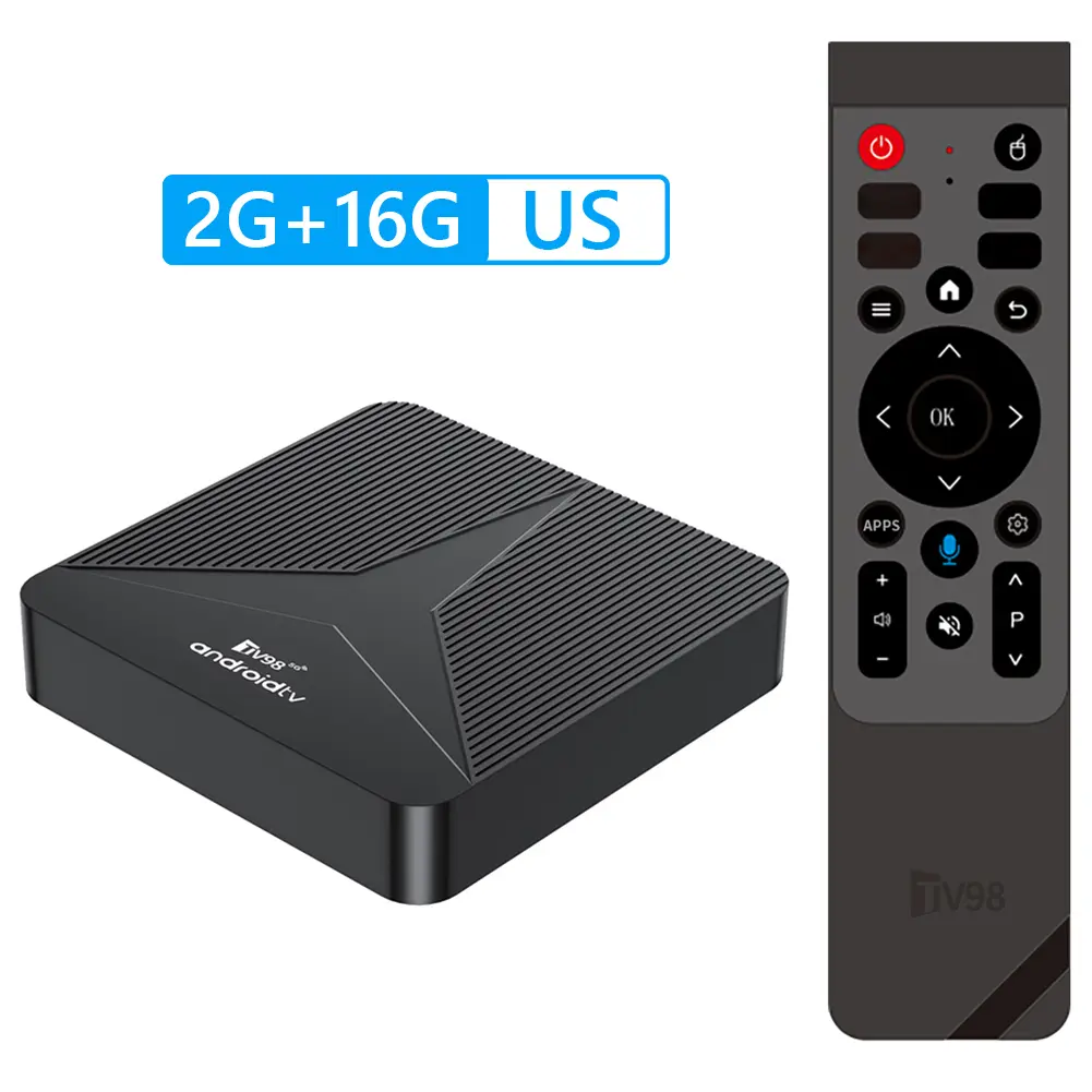Android 14 Smart TV Box Wifi6 BT5.0 Media Player Android Box with Remote