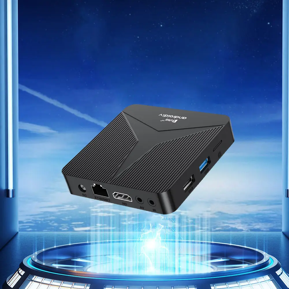 Android 14 Smart TV Box Wifi6 BT5.0 Media Player Android Box with Remote