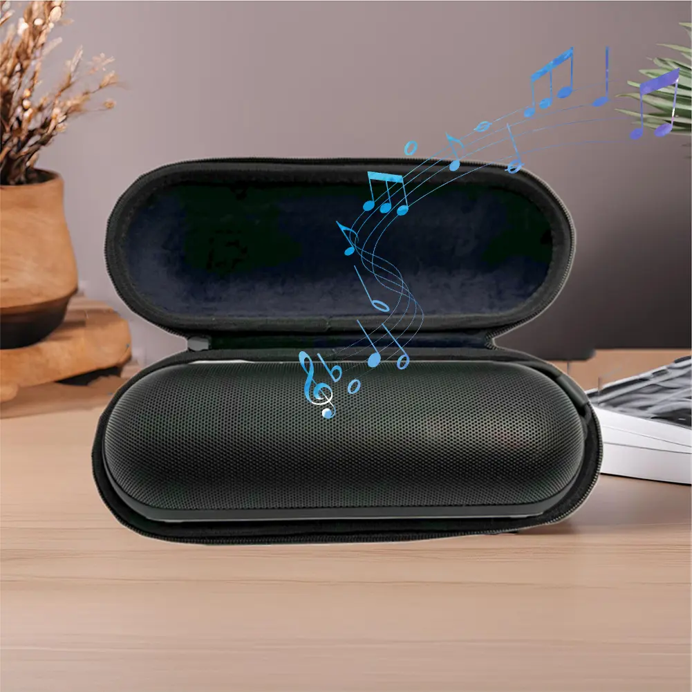 Hard Carrying Case for Beats Pill Speaker PU Waterproof Protective Travel Case Anti-scratch Hard Travel Case Speaker Accessories