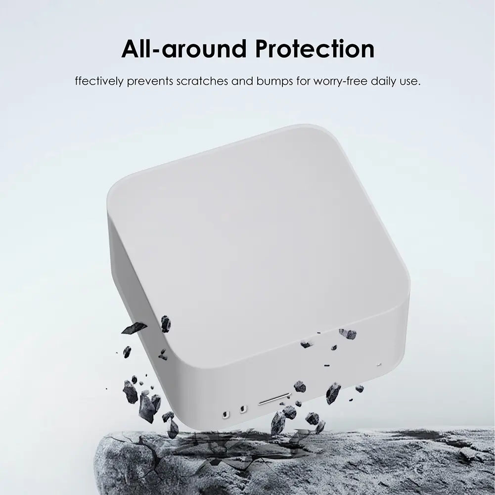 Silicone Case for Apple Mac Studio 2025 Shockproof Soft Skin Cover Anti-scratch Protective Cover Waterproof Protection Case
