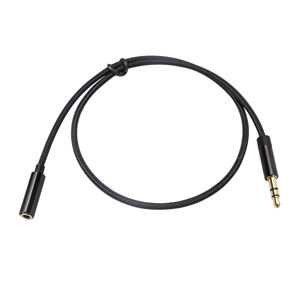 Portable Male to Female Headphone Cable 3.5mm Port Male to Female Aux Cable for Car Earphone Speaker Accessories