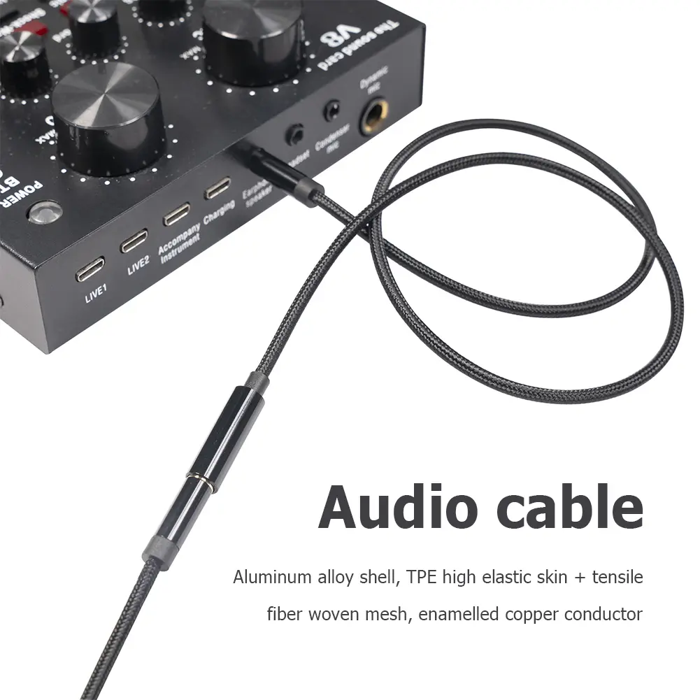 Portable Male to Female Headphone Cable 3.5mm Port Male to Female Aux Cable for Car Earphone Speaker Accessories