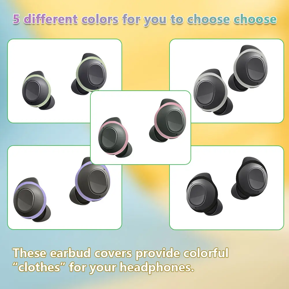 3 Pairs Silicone Earbuds Wingtips Anti-Slip Wing Tip Ear Tip Anti-Drop Ear Wing Tips for Samsung Galaxy Buds FE 2023 Accessories