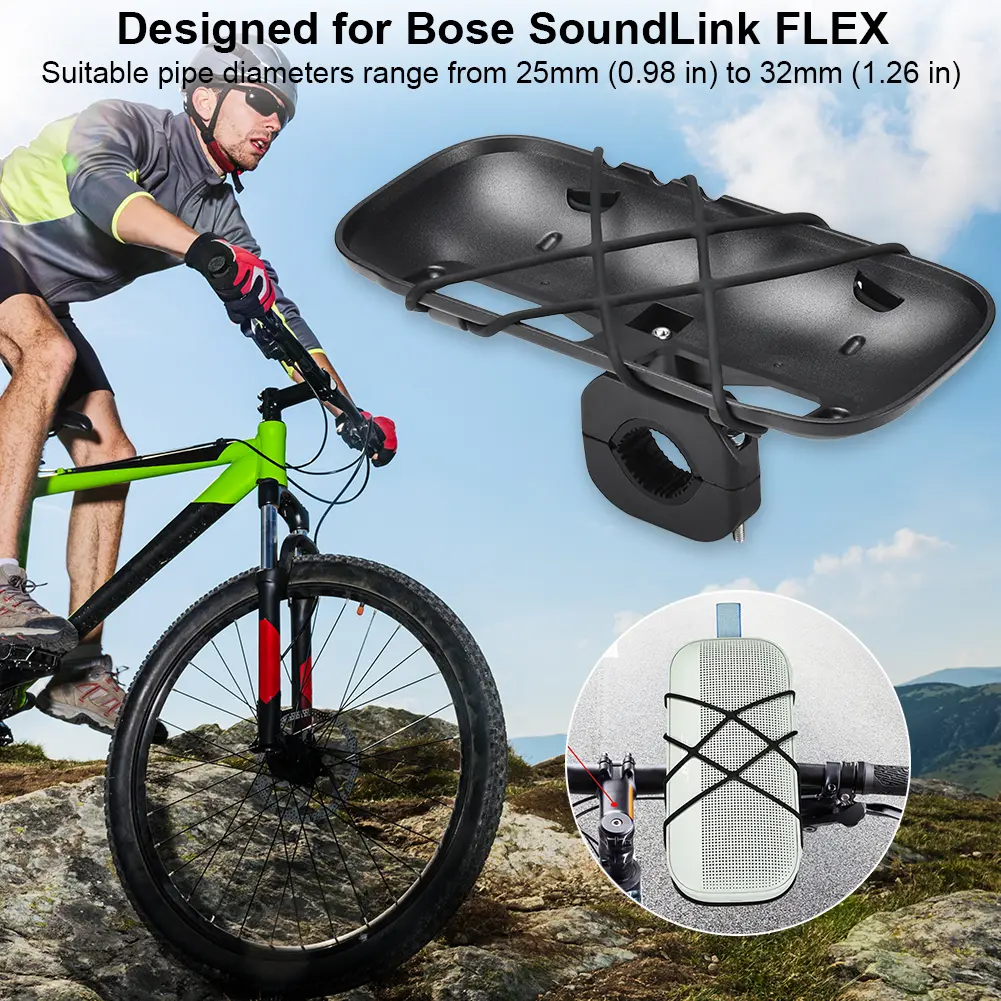 Bike Bicycle Mount Holder Speaker Bike Mounts Speaker Holder Stand for Bose SoundLink Flex 1st 2nd Gen